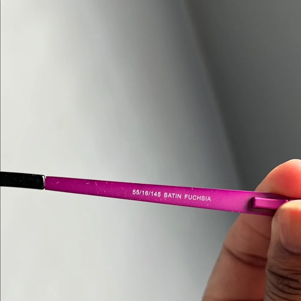 Enhance | Metal Oval Satin Fuchsia Eyeglasses Frame 3985
